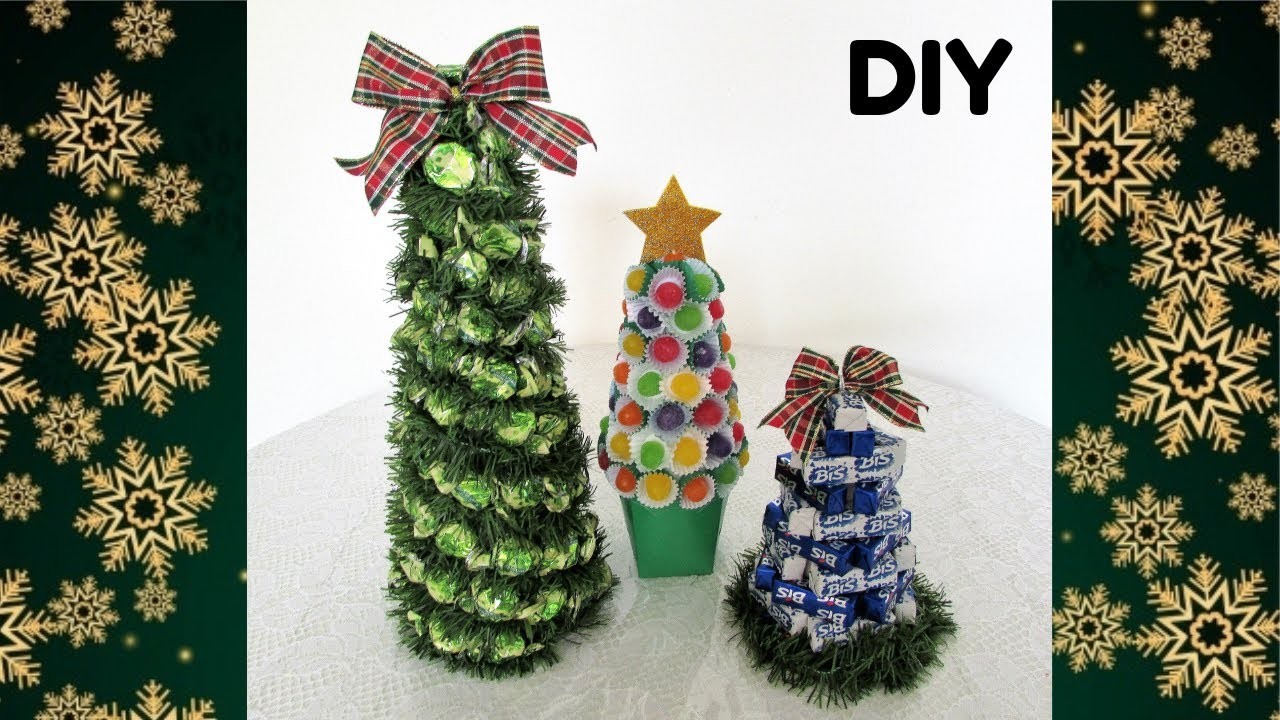 DIY Especial de Natal 2017 #3 | Mini árvores de natal comestíveis