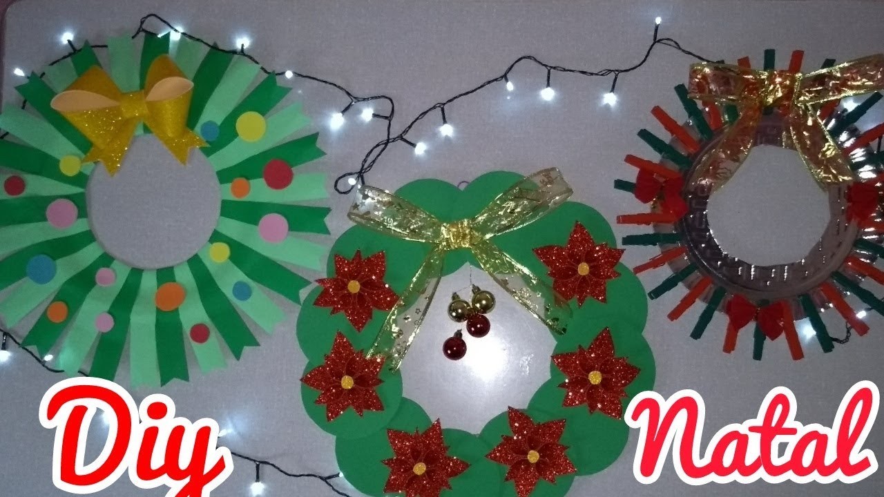 DIY ESPECIAL DE NATAL. GUIRLANDAS DE NATAL. #RECICLANDO