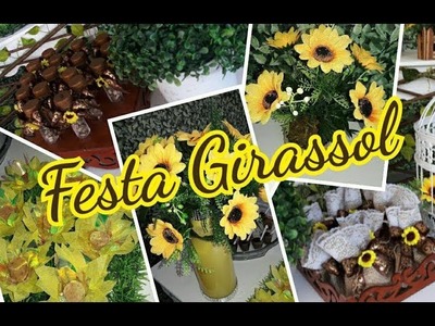 DIY- Ideias de lembrancinhas e decoração - Festa Girassol