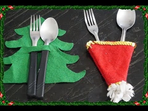 DIY: Porta talheres para o natal
