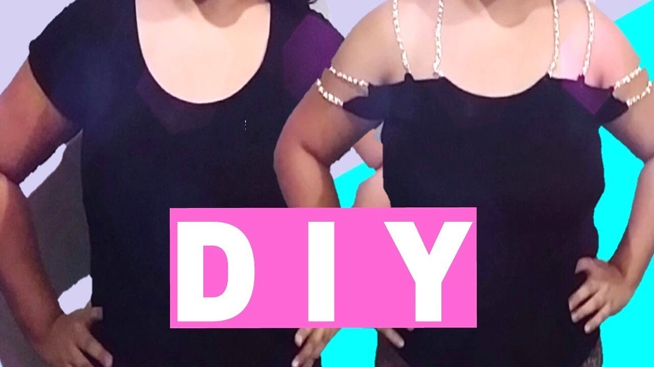 DIY - TRANSFORMANDO UMA CAMISA SIMPLES EM UMA BLUSA FASHION #COLABPOWERGIRLS