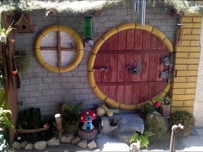 Hobbit House decoração em muro