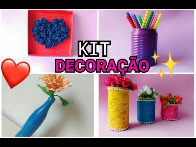 KIT DE DECORAÇÃO CASEIRA !! #1 | vicky.com