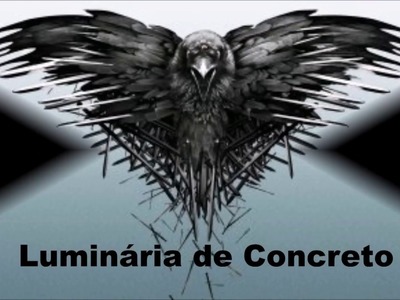 Luminária concreto