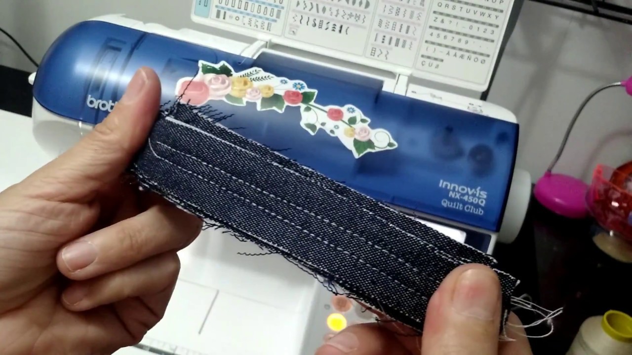 Máquina Brother NX450Q - Costurando camadas de jeans
