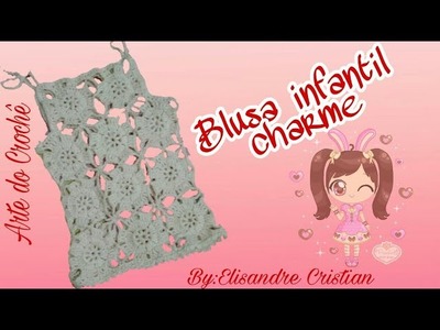 Blusa infantil charme