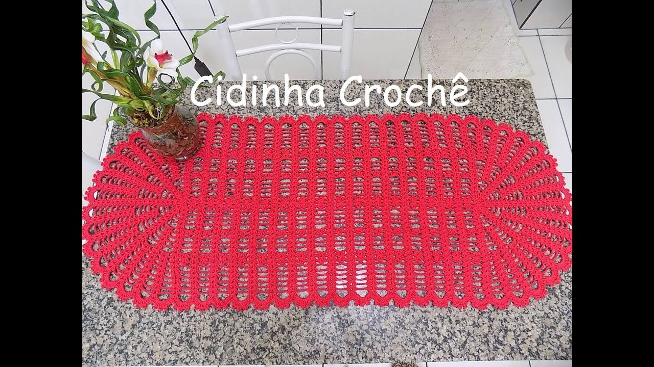 Cidinha Croche : Caminho Mesa Em Croche Natalino-Passo A Passo-Parte 1.3