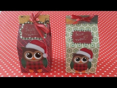Como fazer Caixinha presente (especial de Natal) com mol