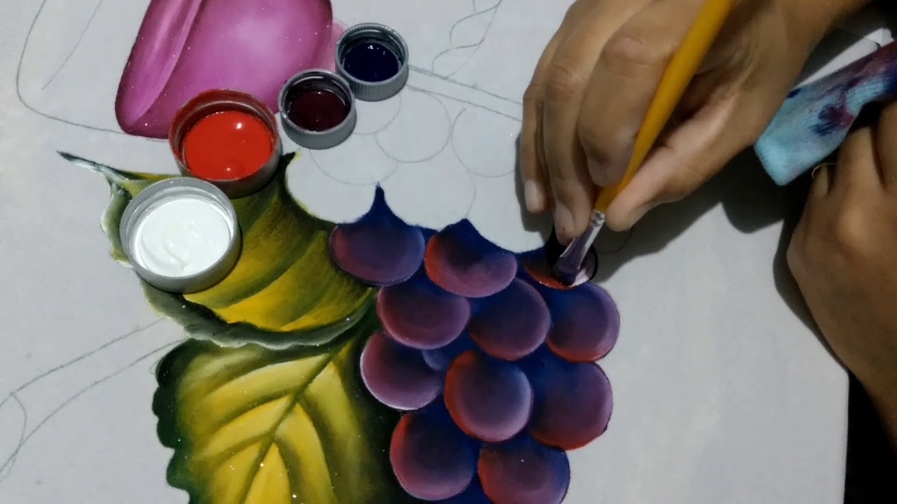 Como pintar uvas - Dicas de pintura para iniciantes