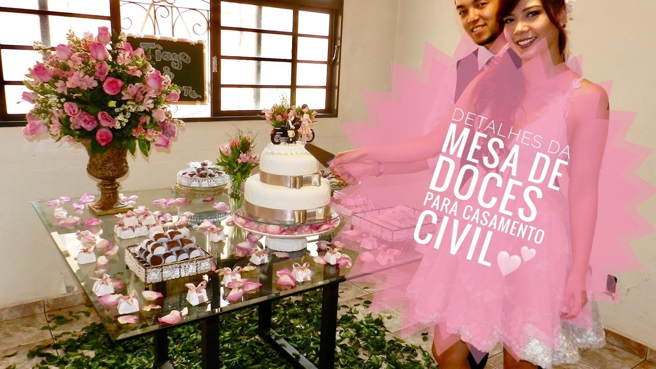 Detalhes Da Mesa De Doces (Para Casamento Civil)