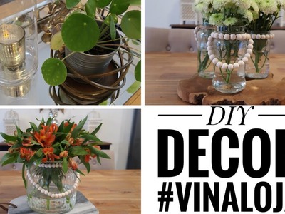DIY - DECOR GASTANDO POUCO - vasos para flores-lanternas ou porta velas