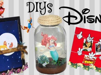 DIYs DISNEY: AQUÁRIO DA ARIEL, PAINEL DE FOTOS MICKEY E QUADRO EM 3D - Eduardo wizard