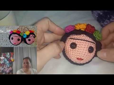 LIVE - Amigurumi sem Mistérios - Chaveiro Frida Kahlo