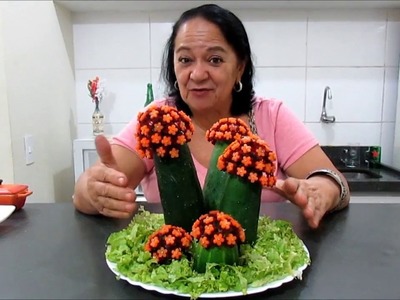 Regina ensina-Flores de Legumes- Cactos Floridos