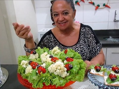 Regina ensina- salada decorada com joaninhas