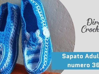 Sapato de crochê (numeração 36)