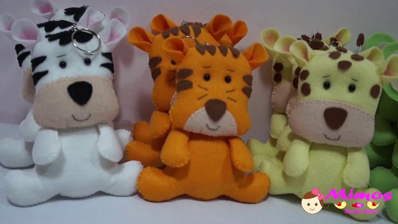 Animas do Kit safári de feltro