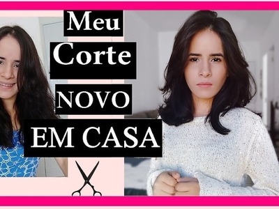 ✂️ COMO CORTAR CABELO EM CASA SOZINHA - vlog