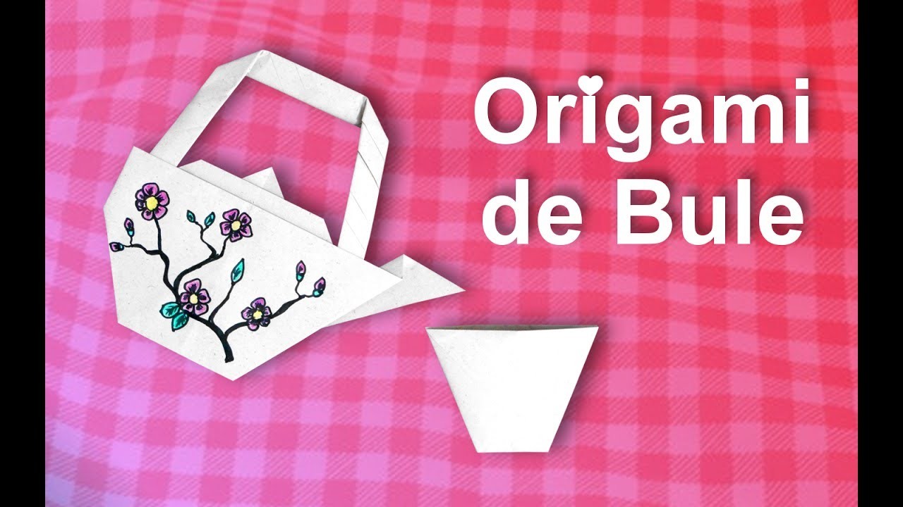 Como fazer Origami de Bule.