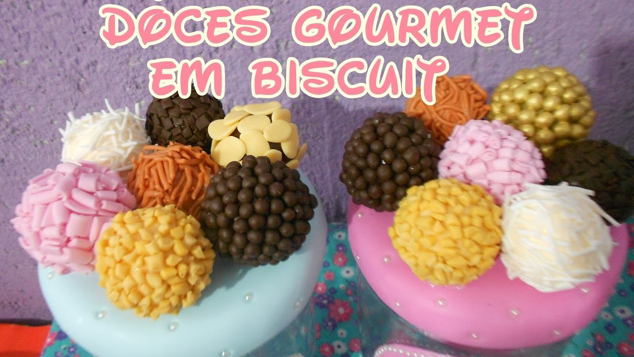 Como fazer um Pote decorado com doces Gourmet em Biscuit - Especial de Páscoa