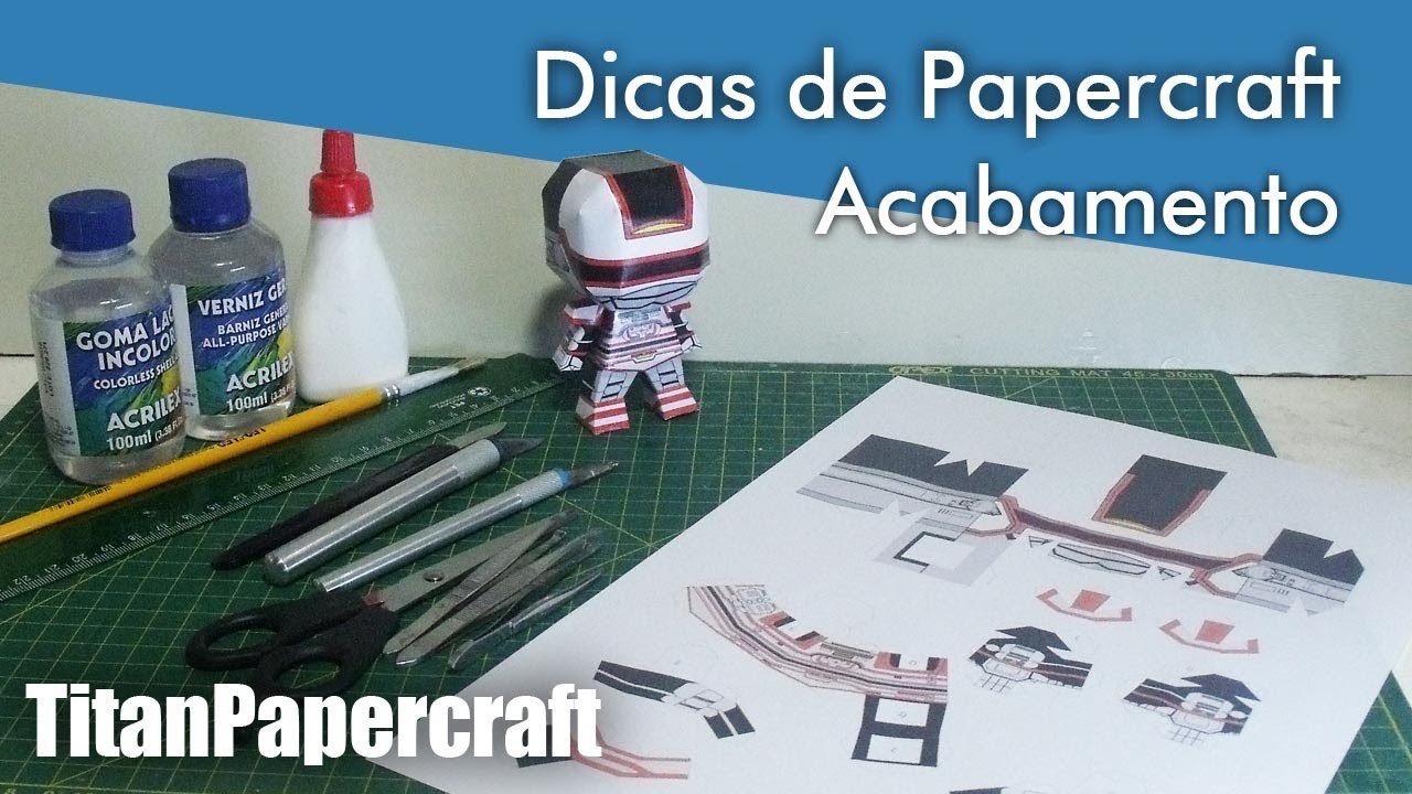 Dicas de Papercraft - Acabamento