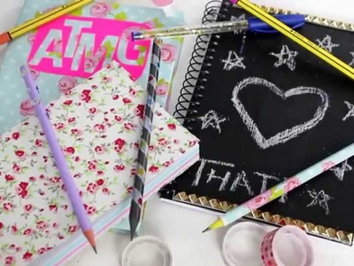 DIY Customizando Cadernos Especial Volta às Aulas | thatilovato