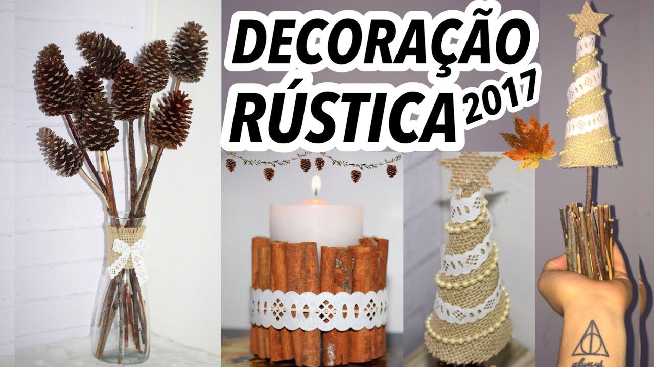 DIYs NATAL RUSTICO | Room Decor Christmas & Winter Rustic - EDUARDO WIZARD
