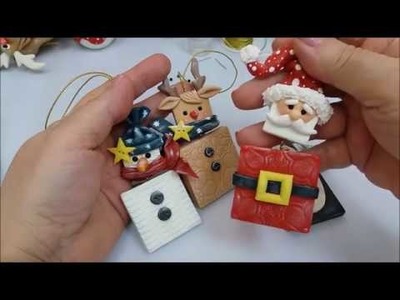 Especial de Natal 2 - pingentes boneco de neve e rena