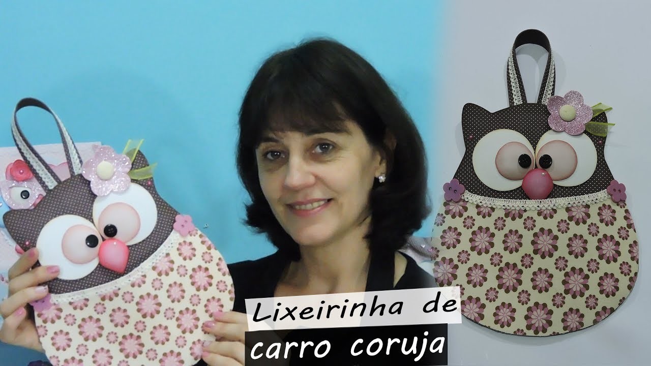 Fazendo Lixeira Carro Corujinha