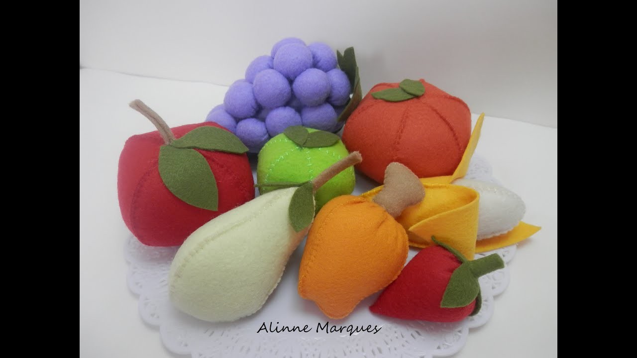Frutas 3D em feltro