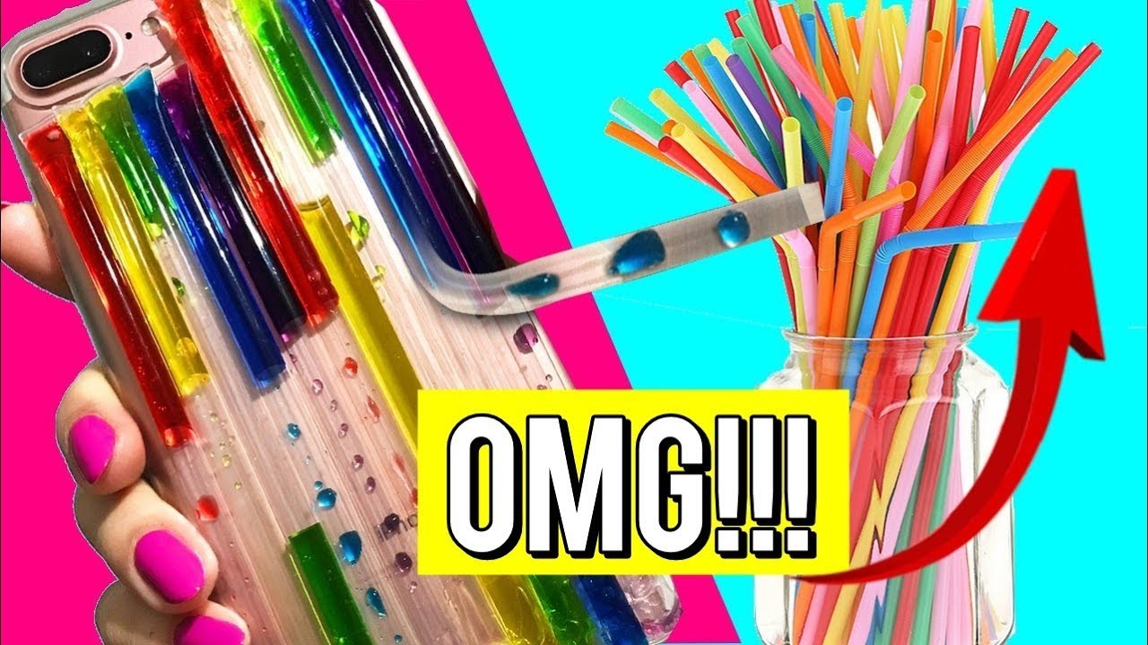 IDEIAS CRIATIVAS COM CANUDOS (LIFE HACKS) | BrunaTV