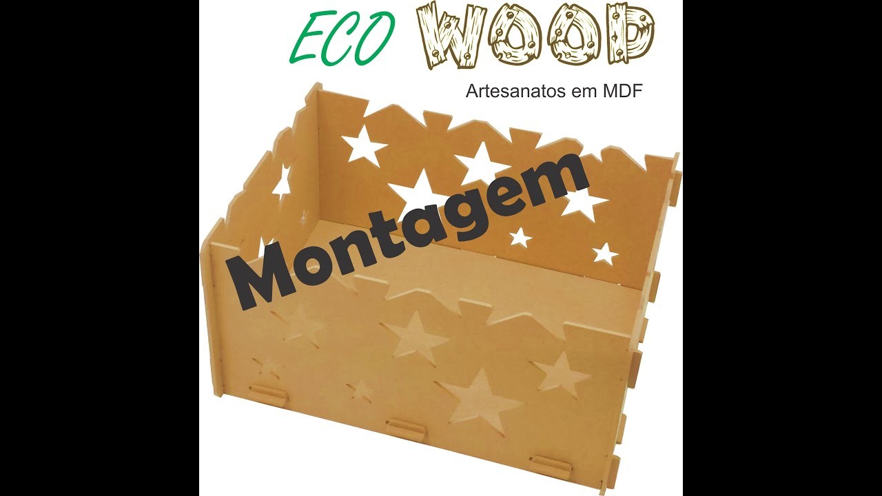 Montagem caixa de presentes MDF Provençal Artesanato Ecowood