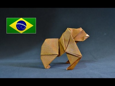 Origami: Gorila ( Joseph Wu ) - Instruções em português PT BR