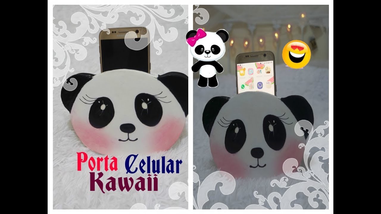 PORTA MOVIL KAWAII ( RECICLA)