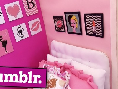 Quadros Tumblr da Barbie | Como Fazer Coisas para Barbie e outras Bonecas