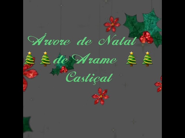 Árvore de Natal de Arame.Castiçal.Faça Vc Mesmo