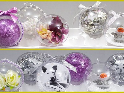 Bolinhas De Natal com Foto Veja 5 ideias para Personalizar bolinhas transparentes