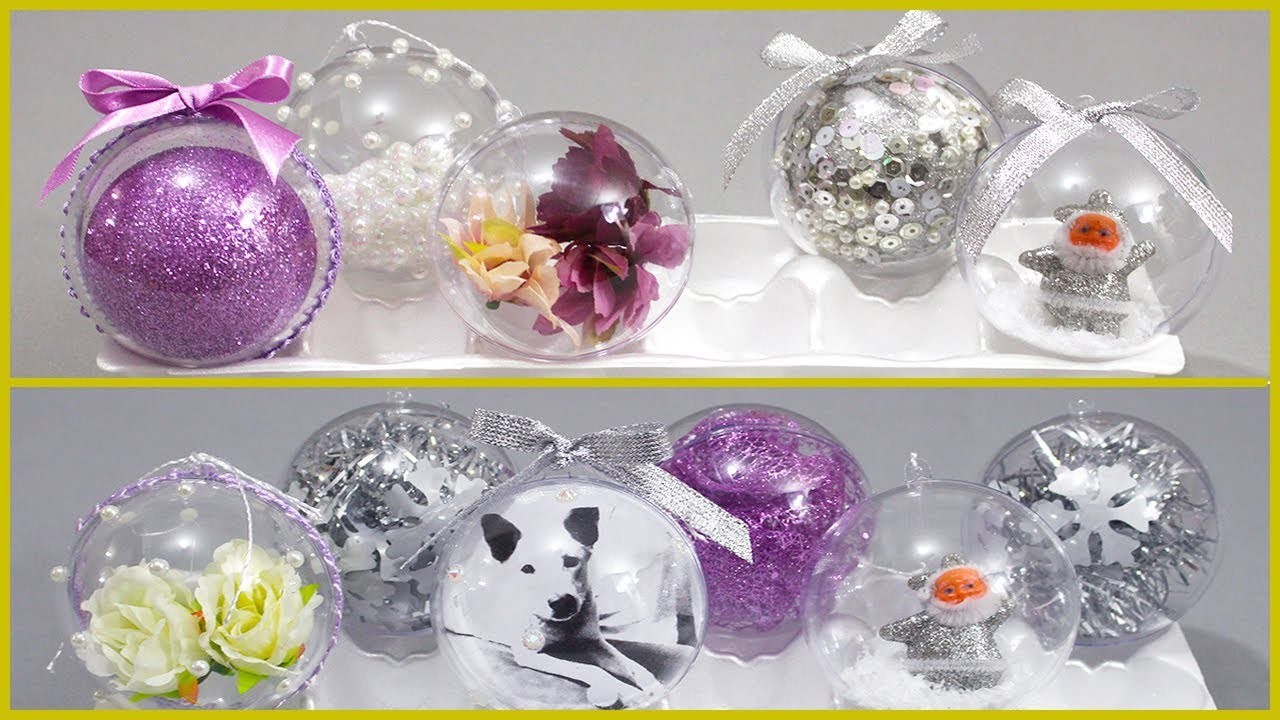 Bolinhas De Natal com Foto Veja 5 ideias para Personalizar bolinhas transparentes