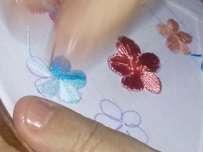 Bordado a mão - Hand Embroidery Work - ponto  Chinês 2