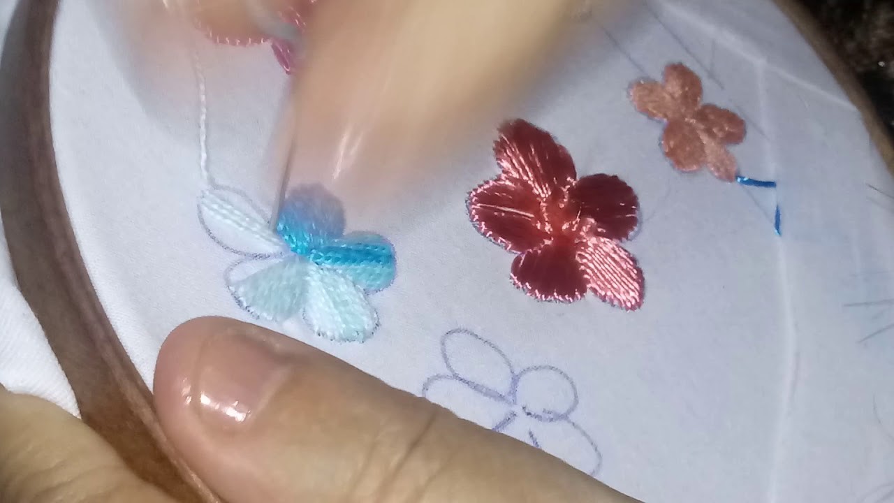 Bordado a mão - Hand Embroidery Work - ponto  Chinês 2