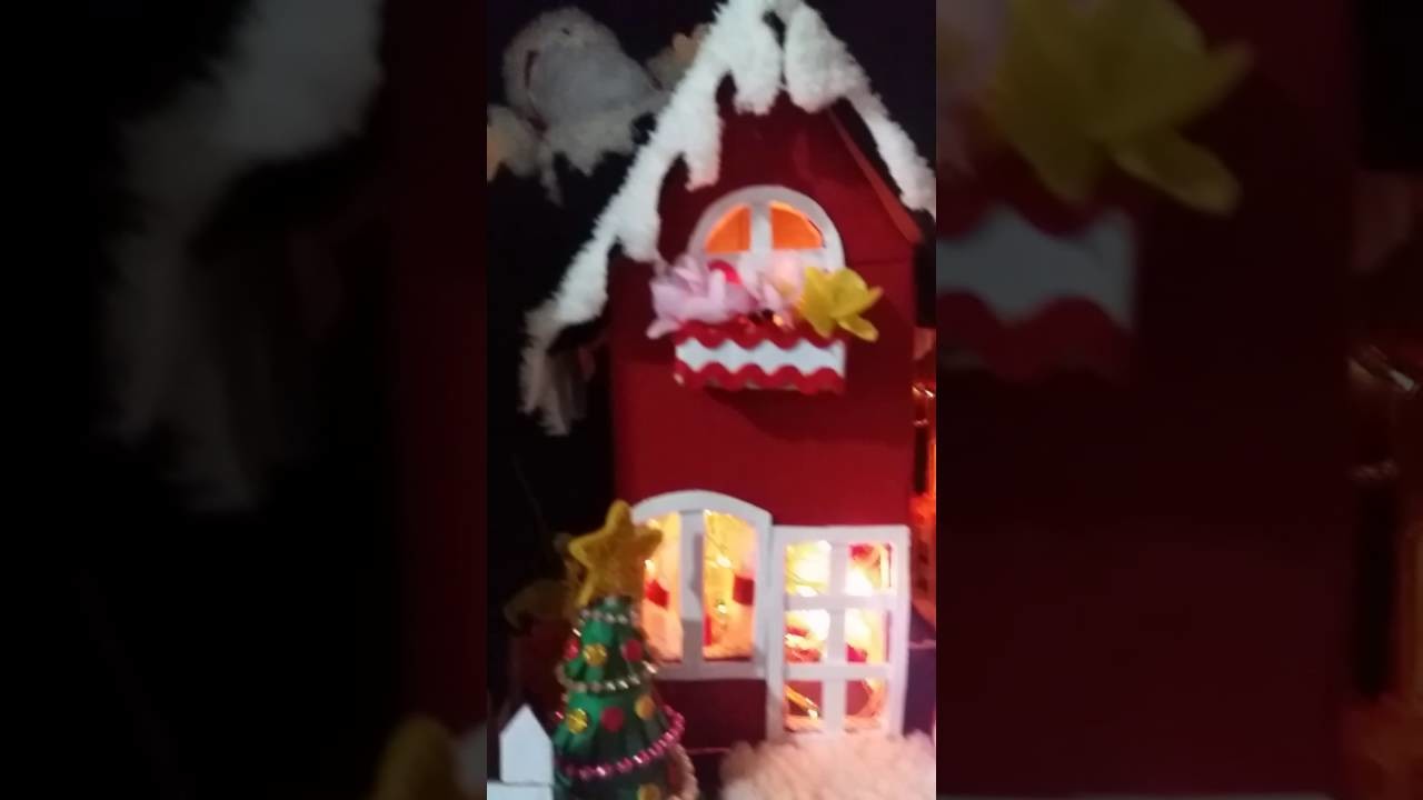 Casinhas luminárias de natal