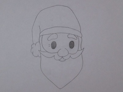Como desenhar o rosto do Papai Noel