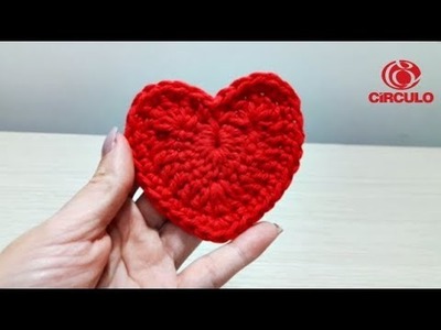 Coração de Crochê para aplicação
