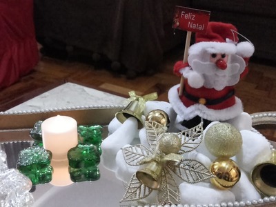 Decoração de natal + decoração do aparador e balaústre