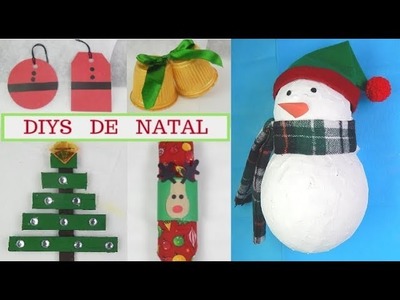DiY: Decorações de Natal (5 ideias) Com materiais recicláveis!  Por Pricity