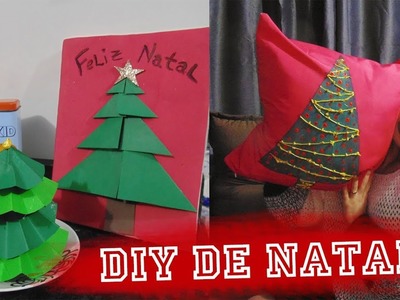 DIY Especial de Natal - Almofada, mini pinheiro e quadrinho| Suelen Candeu feat Gi Buba DIY