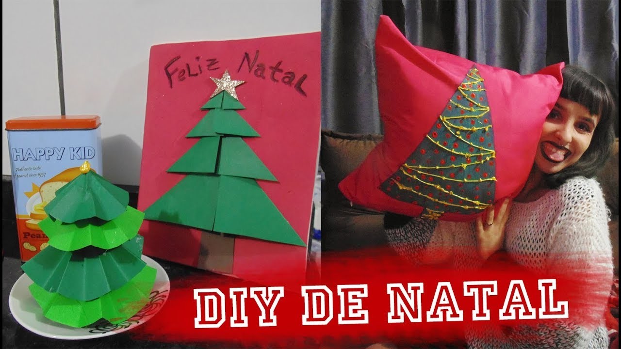 DIY Especial de Natal - Almofada, mini pinheiro e quadrinho| Suelen Candeu feat Gi Buba DIY