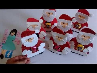 DIY: Lembrancinha De Natal: Porta Bombom Papai Noel.