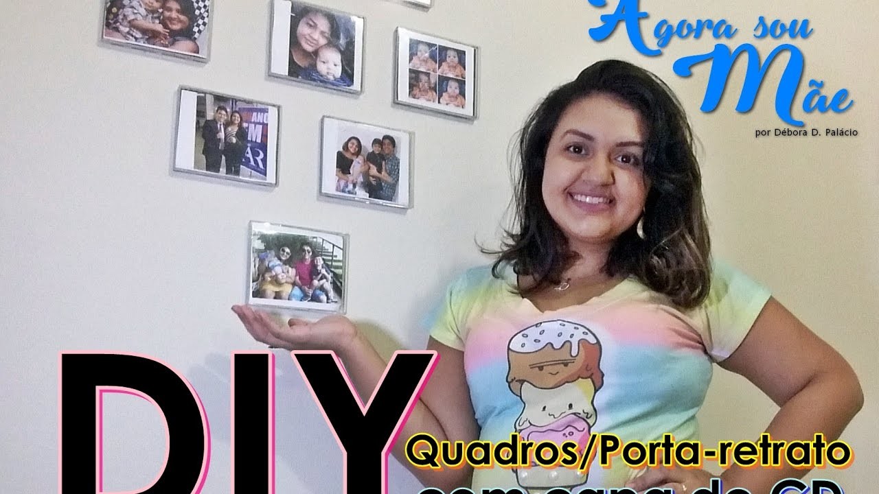 DIY | Quadro.Porta-retrato de Capa de CD!