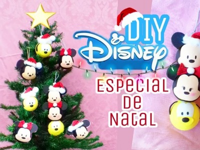 DIYs Disney. ESPECIAL DE NATAL enfeites Natalinos para fazer em casa